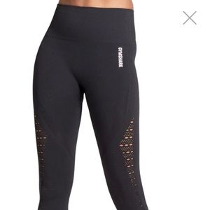 Gymshark energy+ seamless black legging, small